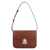A.P.C. A.P.C. Astra Leather Small Bag SADDLE BROWN