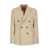 Peserico PESERICO Wool and viscose double-breasted blazer BEIGE