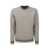 Peserico PESERICO Round-neck sweater in wool silk and cashmere boucle' patterned yarn GREY