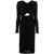 ROLAND MOURET Roland Mouret Draped Cut-Out Midi Tube Dress Black