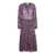 Isabel Marant Multicolored Maxi Tie-Neck Dress with Graphic Print All-Over in Viscose Woman MULTICOLOR