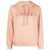 Lanvin LANVIN  PARIS EMBROIDERED HOODY CLOTHING 032 PINK IVORY