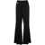 MM6 Maison Margiela Mm6 Maison Margiela Flare Leg Wool Trousers Black