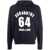 DSQUARED2 DSQUARED2 logo-print cotton hoodie NAVY BLUE
