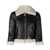 DSQUARED2 DSQUARED2 cropped shearling jacket BLACK