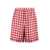 Prada Prada Printed Silk Shorts RED