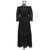 TEMPTATION POSITANO Embroidered Off-Shoulder Maxi Dress In Black Cotton Woman Black