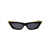 Valentino Garavani Valentino Garavani Sunglasses 113A BLACK - YELLOW GOLD W/ DARK GREY - AR