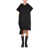 RED VALENTINO RED VALENTINO DRESS WITH TULLE POINT D'EPSRIT DETAILS BLACK