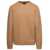 A.P.C. 'Edward' Beige Crewneck Sweater With Embroidered Logo In Wool Man Beige