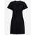 Balmain Black Pleated Mini Dress In Viscose Woman Black