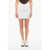 COTTON CITIZEN Ribbed Stretch Cotton Capri Mini Skirt White