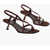 PIFERI Logoed Strap Sandals Heel 7 Cm Brown