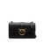 Pinko Pinko 'Love One Classic' Leather Bag With Logo Plaque Black