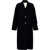 Golden Goose Golden Goose Single-Breasted Long Coat In Virgin Wool BLUE