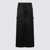 Tom Ford Tom Ford Black Viscose And Linen Blend Long Skirt 