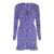 Isabel Marant Isabel Marant Blue Silk Lara Dress BLUE