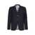 Thom Browne Fit 1 Sb S/C (Classic) In Engineered 4 Bar Plain Weave Suiting BLUE