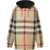 Burberry Burberry Check Motif Hooded Jacket Black