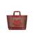 ETRO Etro Perforated Leather Shopping Bag Brown