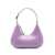 BY FAR 'Baby Amber' Light Purple Shoulder Bag In Shiny Leather Woman By Far PURPLE