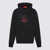 424 424 Black And Red Cotton Blend Sweatshirt Black