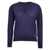 KITON Kiton V-Neck Sweater BLUE