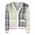 Thom Browne Thom Browne Multicolour Check Cotton Pastel Cardigan RED