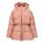 Palm Angels Palm Angels Long Down Jacket 'Waist Belt' PINK