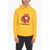 DSQUARED2 Hoodie Sweatshirt With Leasf Buddy Print Yellow