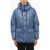 Woolrich Nylon Hi-Loft Maffle Down Jacket With Hidden Closure Blue