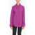 SPORTMAX Popeline Shirt With Hidden Placket Violet