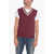 Brunello Cucinelli V Neck Cashmere Vest Burgundy