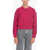 Armani Emporio Sustainability Project Textured-Cotton Creweck Sweat Pink