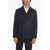 Neil Barrett Two-Toned Modernist Coat With Double Breast Blue