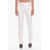 Stella McCartney Wool Blend Front-Pleated Trousers With Satin Belt White