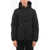 Woolrich Padded Jacket With Hood And Zip Closure Black