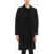 Woolrich Open Front Maxi Cardigan With Flap Pockets Black