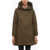 Woolrich Cotton Prescott Down Jacket With Padded Inner Removable Brown