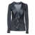 Alberta Ferretti Maxi rouches sweater Black  
