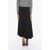 Jil Sander Wool Knit Round Skirt Black