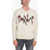 Isabel Marant Chevron Patterned Archie Cotton Blend Sweater Beige