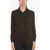 Prada Cashmere Polo Sweater With Integrated Bra Brown