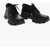 AMBUSH Calfskin Derby Shoes With Debossed Logo 5Cm Black