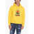 DSQUARED2 Invicta Hoodie Sweatshirt With Front Logo Print Yellow