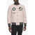 ENTERPRISE JAPAN Wool Blend Varsity Jacket With Patches White