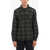 Woolrich Tartan Checked Explorer Overshirt With Double Breast Pockets Gray