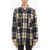 Woolrich Plaid Motif Explorer Overshirt With Double Breast Pocket And Blue