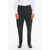 DSQUARED2 Wool Blend Trousers With Embossed Logo Black