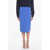 Nanushka Stretchy Knit Midi Skirt Blue